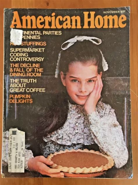 Rare Early Brooke Shields Cover American Home Magazine November