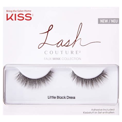 Kiss Inc Lash Couture Faux Mink Collection False Eyelashes Little Black Dress Adhesive