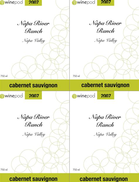 Blank Printable Wine Label Template