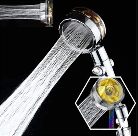 Душова лійка насадка для душу турболійка Shower Turbocharged Gold ...