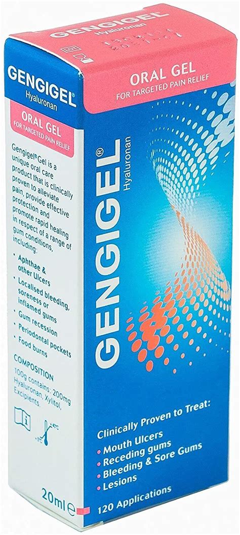 Gengigel Oral Gel 20 Ml Proven Mouth Ulcers Receeding Gums