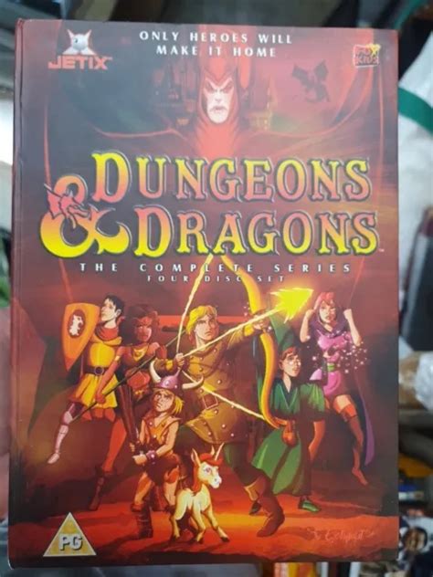 DUNGEONS DRAGONS COMPLETE SERIES DVD 4 DISC BOX SET 80s TV CARTOON