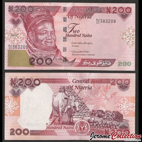 Nigeria Billet De 200 Naira Ahmadu Bello 2022