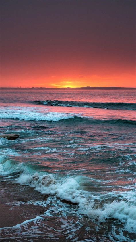 Ocean Waves Sunset Wallpapers - Top Free Ocean Waves Sunset Backgrounds ...