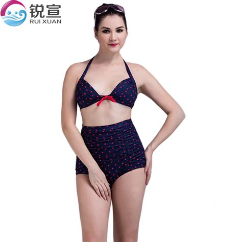 Xxxl Dot Plus Size Swimsuit Large Cup Bikini Set Bathing Suit Push Up