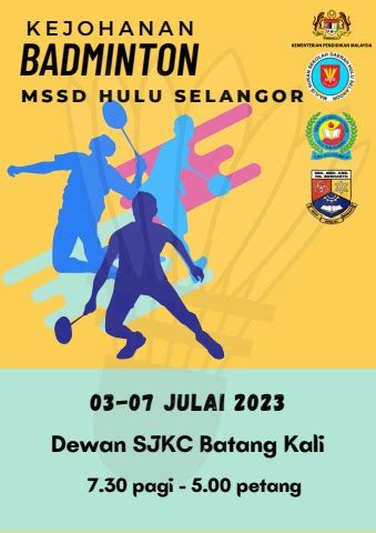 BUKU PROGRAM KEJOHANAN BADMINTON MSSD HULU SELANGOR JURAINI BINTI