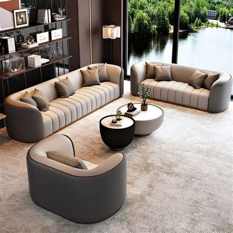 PopperLip 4 Piece Faux Leather Reception Set Wayfair Luxury