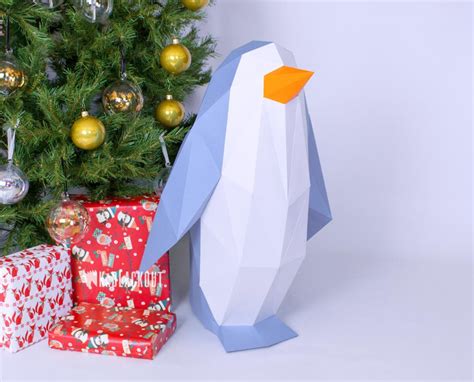 XL Penguin Template KaBlackout Papercraft Templates