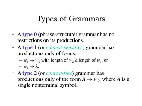 Ppt Languages And Grammars Powerpoint Presentation Free Download