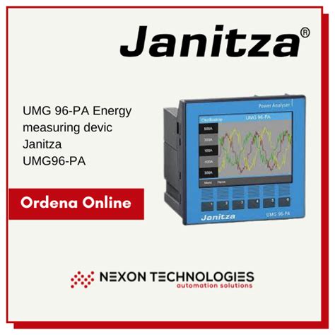 Umg Pa Energy Measuring Devic Janitza Umg Pa Nexon Technologies