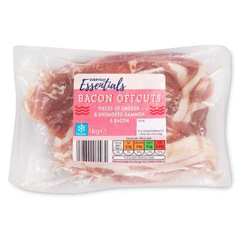 Bacon Offcuts 1kg Everyday Essentials Aldiie