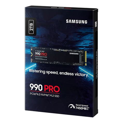 Samsung 990 Pro 2tb Pcie 4 0 Nvme M 2 2280 Ssd Mz V9p2t0bw Mz