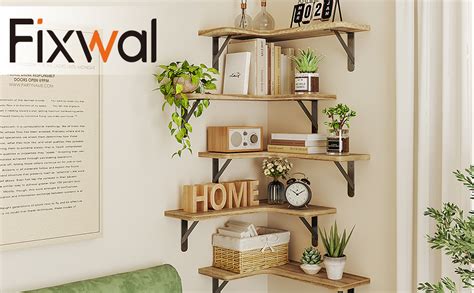 Amazon Fixwal Corner Floating Shelves Wall Mounted Corner Shelf