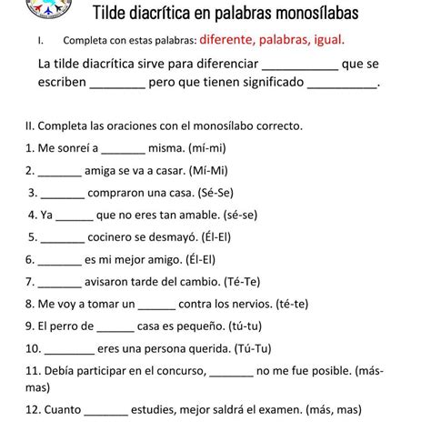 Tilde Diacritica En Palabra Monos Labas Brainly Lat