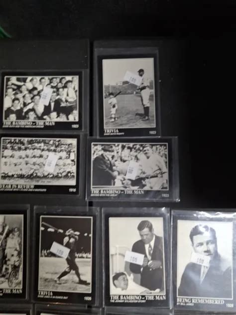 Mega Cards Babe Ruth Collection Baseball Card Lot Of