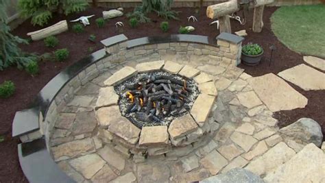 How To Build A Stacked Stone Outdoor Fire Pit Outdoor Lighting Ideas