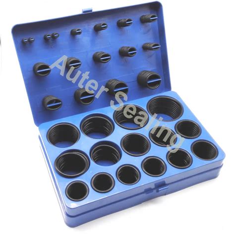 Jis B2401 Rubber O Ring Kit 30 Sizes 382 Pcs Oring Box Nbr70 O Ring