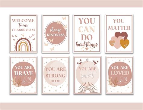 Boho Classroom Posters Printable Classroom Posters Boho Etsy