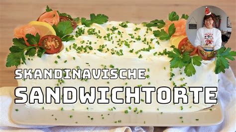 Sandwichtorte Mit Frischk Se Lachs Voileip Kakku Rezept Aus