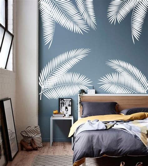 Tropical Wall Decals Large Palm Leaf Decal Leaves Vinyl Etsy