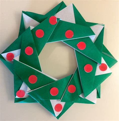 Origami For Beginners Easy Holiday Wreath Fun And Simple Directions