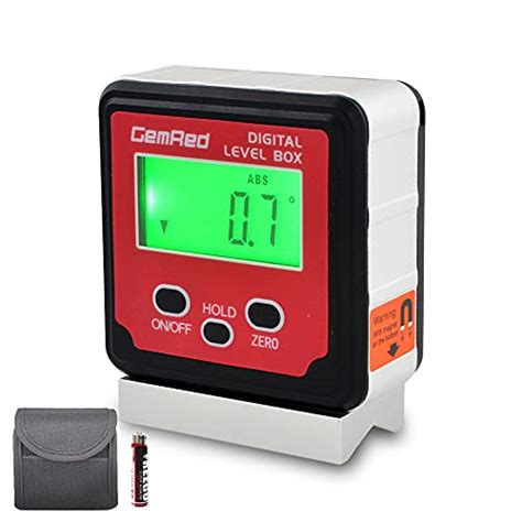 Gemred Xvb Digital Angle Gauge Level Box With V Groove Base For Pipe