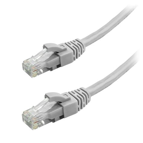 100 Ft Feet Cat6 Cat 6 Rj45 Ethernet Network Lan Patch Cable Cord Gray New