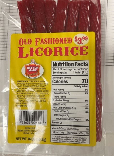 Old Fashioned Licorice Better Made