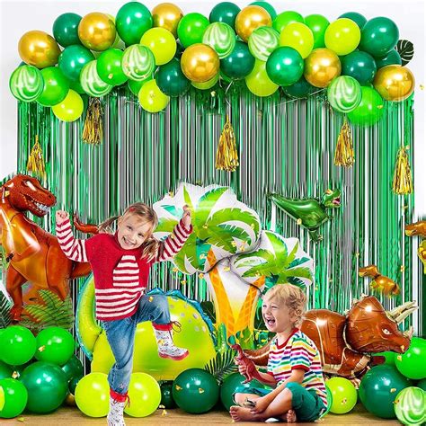 Amazon Dinosaur Party Balloon Decoration Supplies 106 Pcs Dino