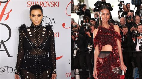 Kim Kardashian West Kristen Stewart And Liya Kebede In Proenza