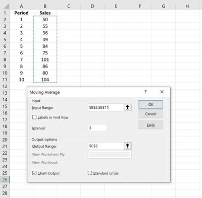 So Finden Sie Den Gleitenden Durchschnitt In Excel Statologie