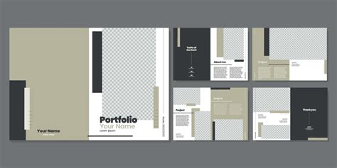 Minimalist portfolio design 9461973 Vector Art at Vecteezy