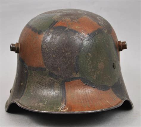 Cs Militaria Ww1 German M16 Camouflage Helmet