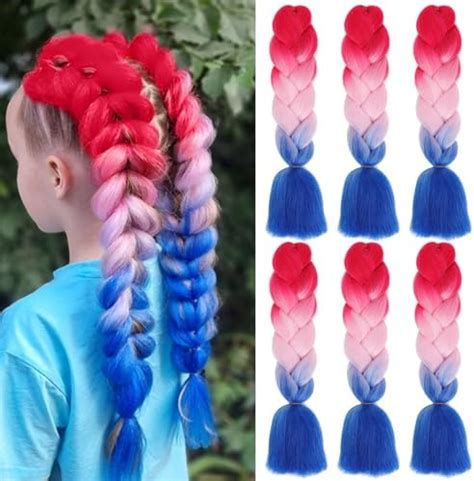 Vokeyla Dark Blue Braiding Hair Jumbo Braid Hair