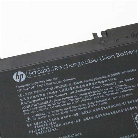 Bateria HT03041XL 3420mAh 41 04Wh Do HP Pavilion 14 CE 15 CD HSTNN LB7