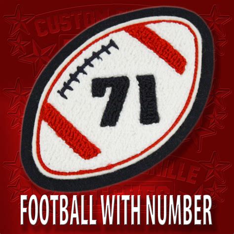 Chenille Football And Number