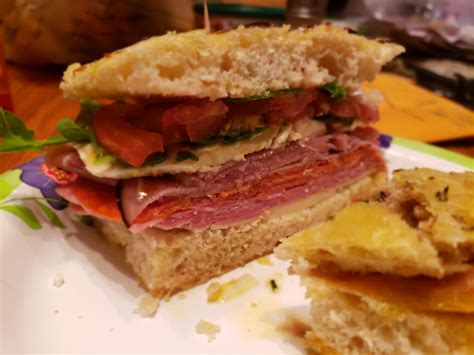 Italian Sandwich Pepperoni Salami Ham Proscuitto Provolone Fresh