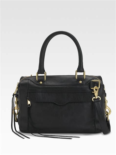 Lyst Rebecca Minkoff Mini Mab Satchel In Black