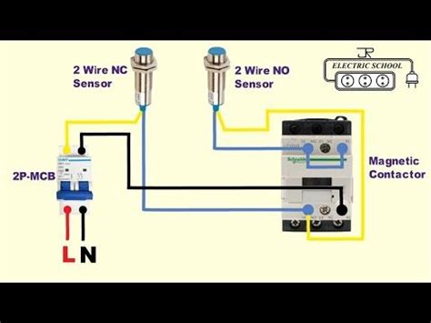 The Wiring Diagram For An Electrical Control System With Two Wires And