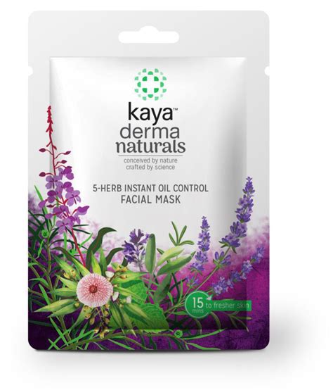 Kaya Skin Clinic 5 Herb Instant Oil Control Facial Mask 20gm Pack Of 2