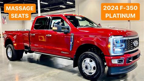 2024 Ford F 350 Platinum Rapid Red Diesel Youtube