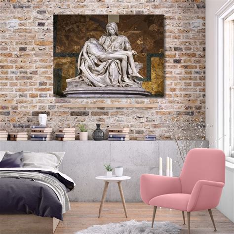 Pieta 1499 Michelangelo Canvas Wall Art Pieta Canvas Michelangelo