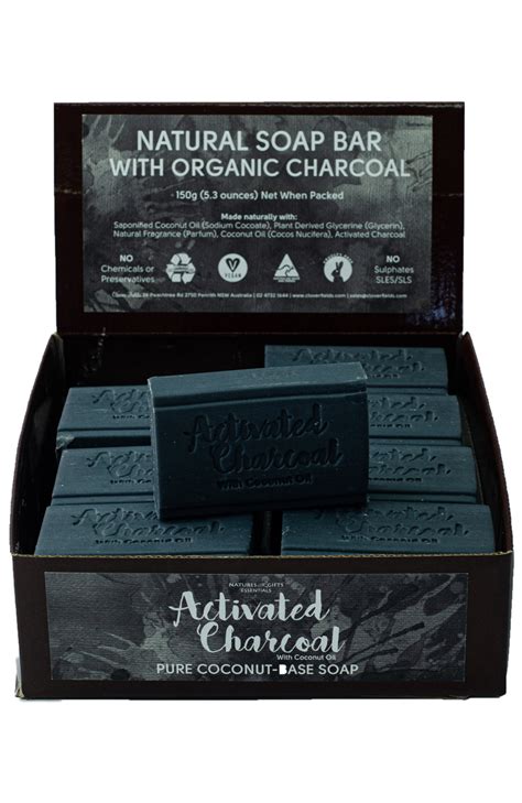 Natural Soap Bar With Organic Charcoal 150g Soaps Ts Ideas For Him