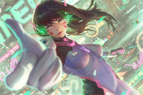 デスクトップ壁紙 アニメの女の子 アートワーク オーバーウォッチ D Vaオーバーウォッチ ボディスーツ 漫画 スクリーンショット 1500x1001 Nightelf87