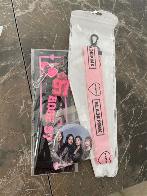 Blackpink Merch Take All Pin Ros Keychain Blackpink Lanyard