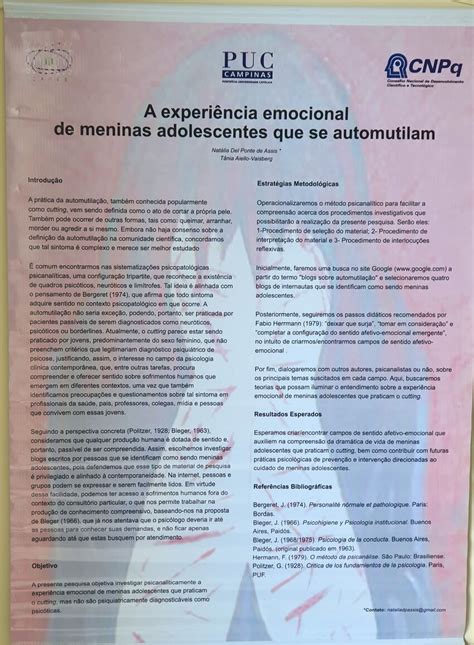 Pdf A Experi Ncia Emocional De Meninas Adolescentes Que Se Automutilam