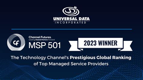 Universal Data Ranked On Channel Futures 2023 Msp 501 Managed It