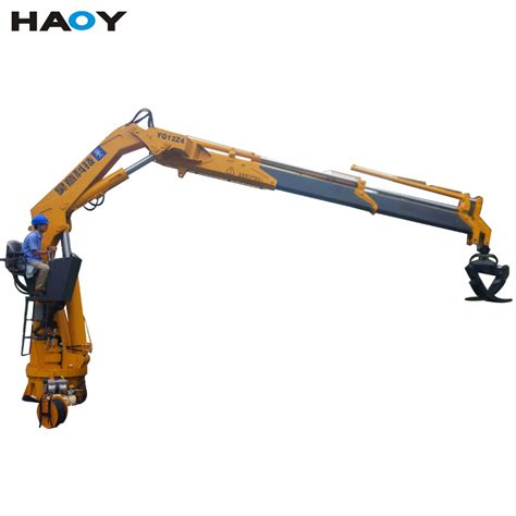 12 Ton Telescopic Boom Crane Ship Deck Crane Scrap Auto Crane Hydraulic