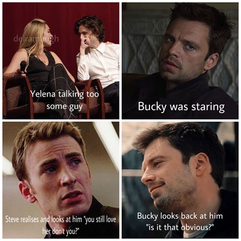 Steve Bucky And Yelena In 2024 Avengers Funny Marvel Jokes Marvel