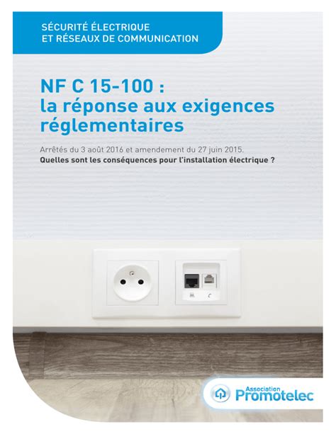 Promotelec Brochure NF C 15 100 1310